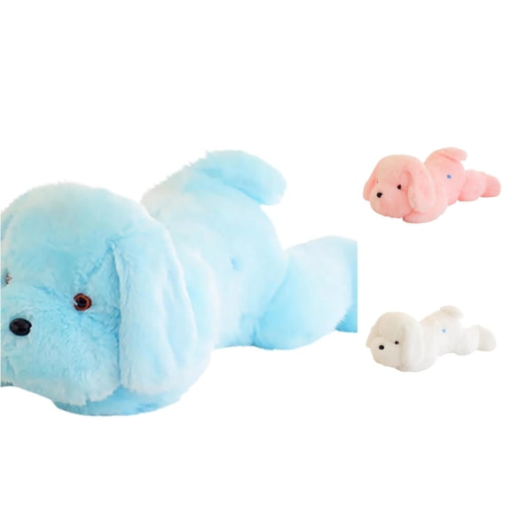 LED Light Up Cute Pug Dog Stuffed Animal Toy Adorable Glow In The Dark Soft Pet Figure