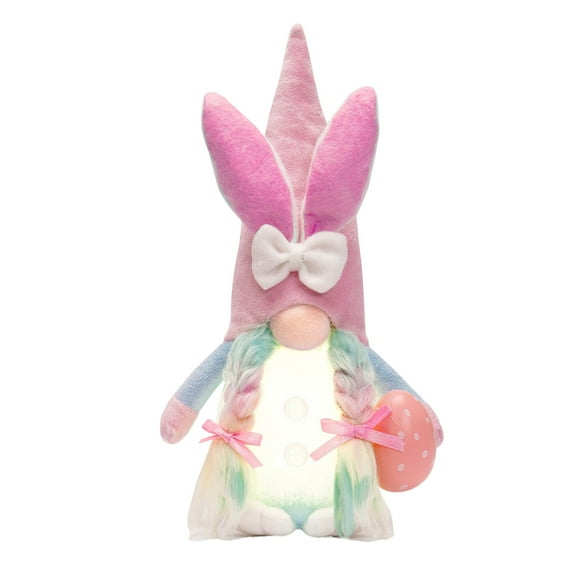 LED Light Up Easter Gnomes Comfortable Touch Stuffed Dolls Toy Suitable for Easter Enthusiasts and Toy Collectors
