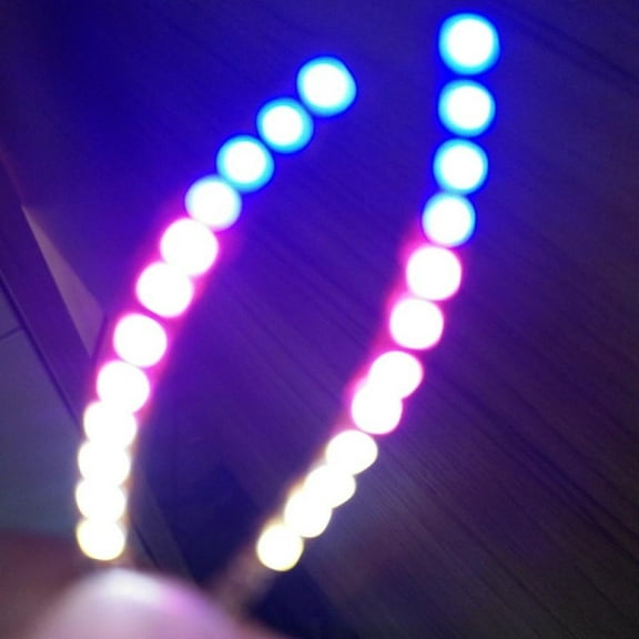 LED Light-Up False Eyelashes Fashional Lashes Pair Fake Eye Lash Party