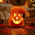 thumbnail image 1 of LED Light Up Jack O Lantern Pumpkin,Realistic Battery Operated Halloween Tabletop Decor,Glowing Ornament for Home,Bar,Party,Mall Display, 1 of 6