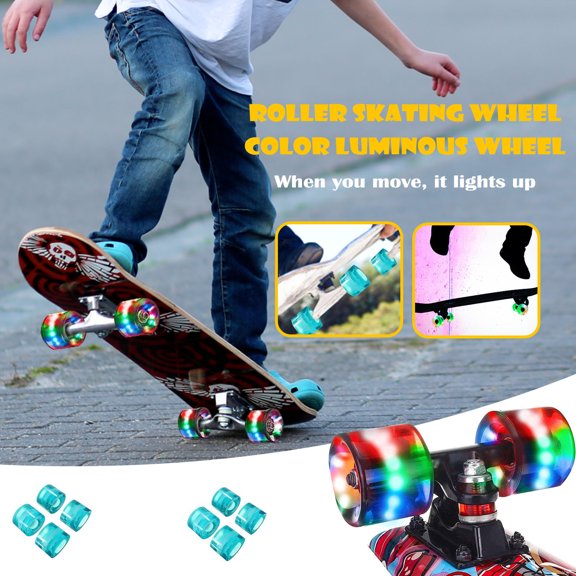 LED Light Up Longboard Wheels, Glow in Dark