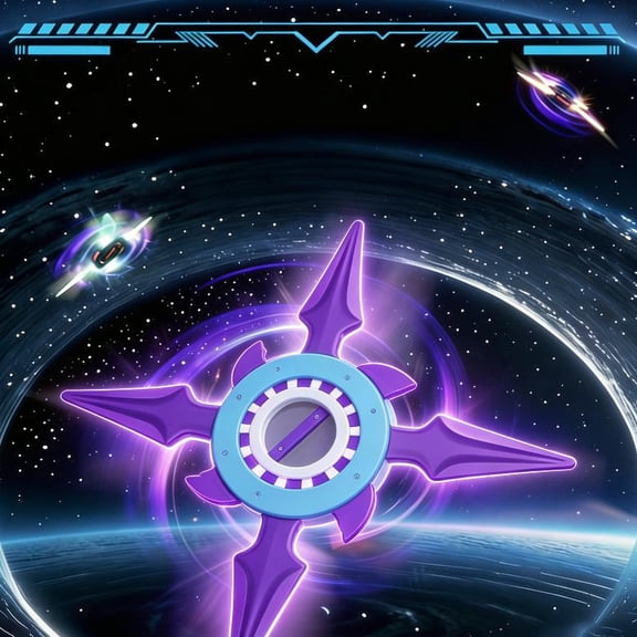 LED Light-Up Ninja Shuriken Toy, Colorful Rotating Fidget Spinner for Stress Relief, Sensory Desk Toys for Teens Adults