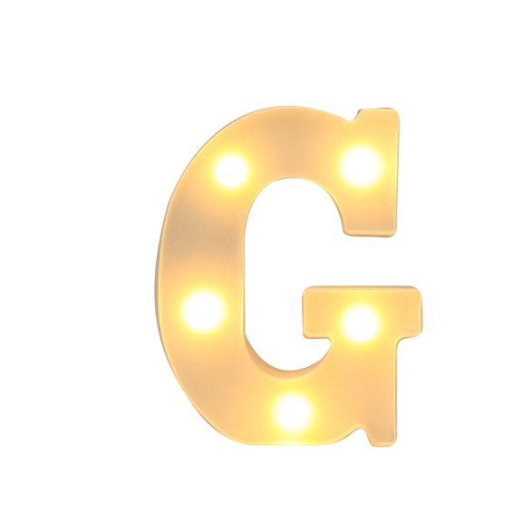 LED Light Up Plastic Letter Sign for Home Party and Holiday Decoration