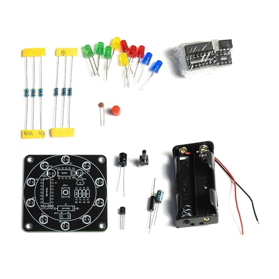 LED Light Up Prize Wheel Crafting Set for Home Entertainment and Maker Workshops