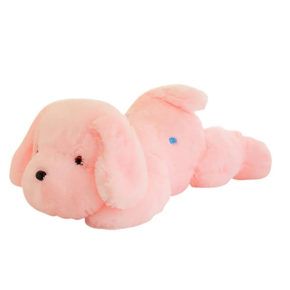 LED Light Up Toy Cute Pug Dog Stuffed Animal Adorable Glow In The Dark Soft Pet Figure for Kids and Collectors