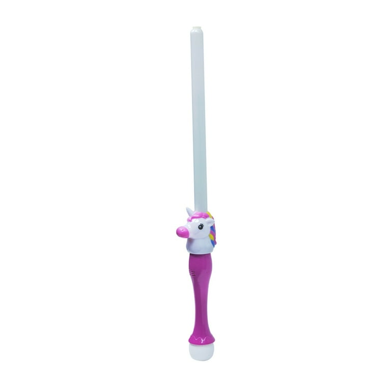 Flashing LED Light Rainbow Unicorn Bubbles Sword Toy Kid Saber Costume Accessory Flashing LED Light Rainbow Unicorn Bubbles Sword Toy Kid Saber Costume Accessory
