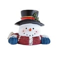 thumbnail image 1 of LED Light Up Snowman Resin Christmas Decorations - Festive Winter Home Decor, Battery Operated Holiday Tabletop Centerpiece for Office Shelf Party, 1 of 5