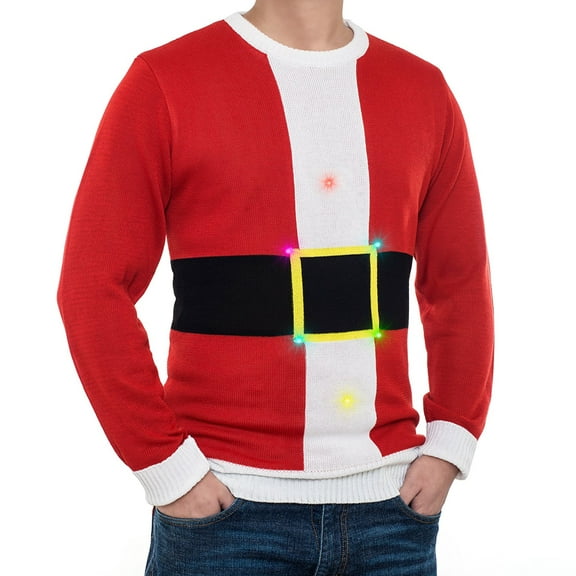 LED Light Up Sweater - Santa