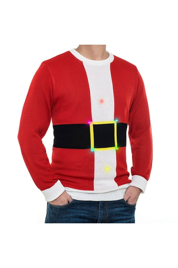 LED Light Up Sweater - Santa