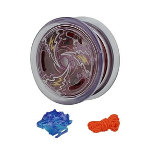 LED Light-Up Yo-Yo - Intermediate Level, Polycarbonate with Bearing Axle, Color-Changing Lights, Suitable for Advanced Tricks & Looping, Clear with Blue Accents