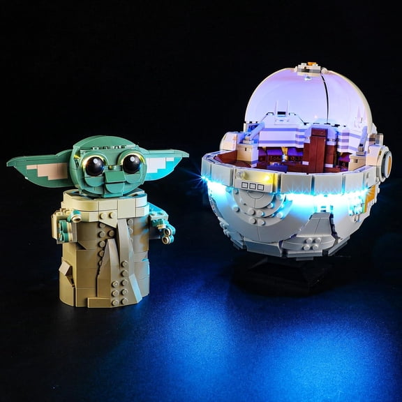 Aasimar LED Light for Grogu with Hover Pram Building Blocks Model Multicolor 1 Pack