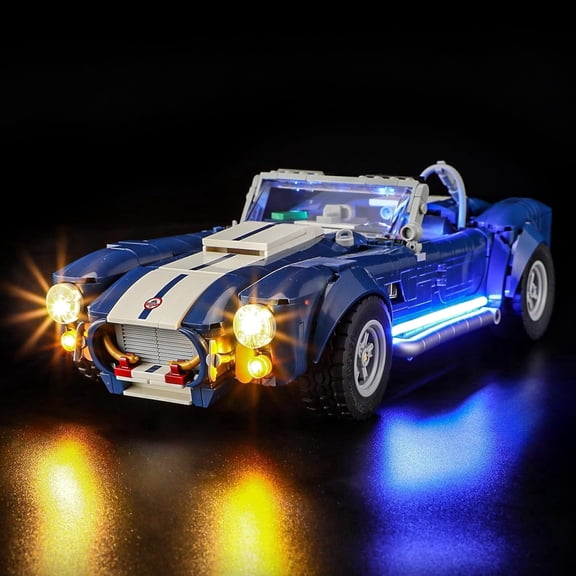 ASTEM LED Light Kit for Lego-10357 Shelby-Cobra 427 S/C, Building Blocks Model Light, USB & Battery Powered, Ideal Gift for Adult Collectors