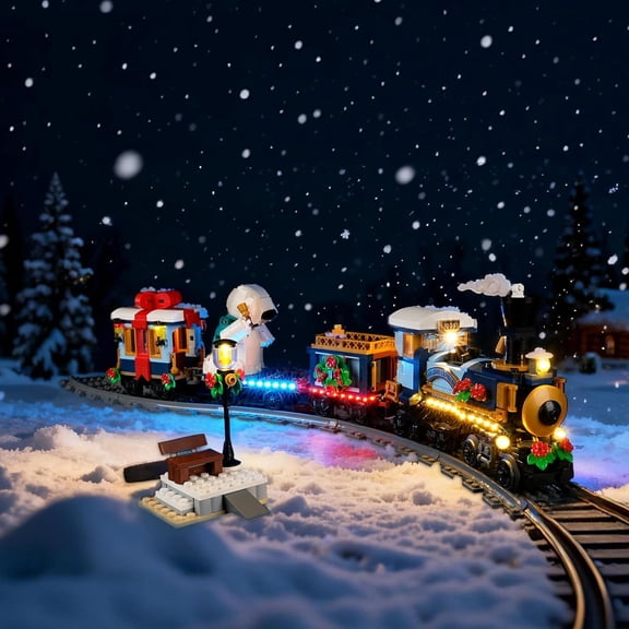 LED Light for Lego-10361 Icons Holiday Express Train Building Blocks Model (Building Set NOT Included)