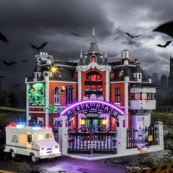 LED Light for Lego-76300 DC Arkham Asylum Building Blocks Model (Building Set NOT Included)