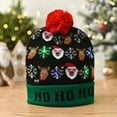 thumbnail image 1 of LED Light up Christmas Beanie Hats Xmas Knitted Hat Winter Hat Holiday Funny LED Knitted Cap for Women Men Adult, 1 of 6