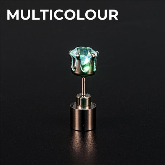 LED Light up Earrings, Colour Changing Light Emitting Led Earrings,Glowing Ear Studs Blinking Shiny Dance Party Accessories for Women Men Jewelry