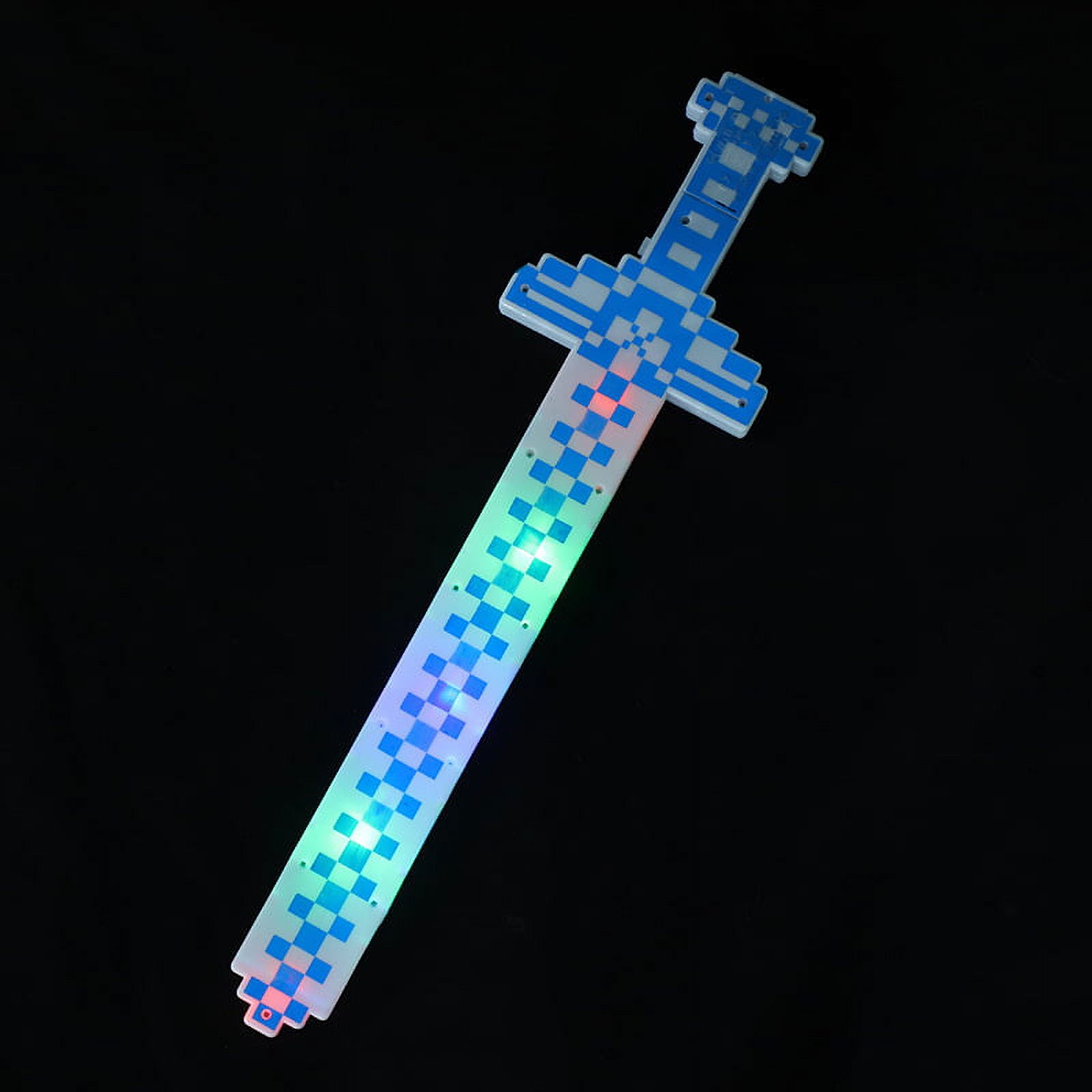 MineCraft LED Light-Up Pixel Sword - Blue