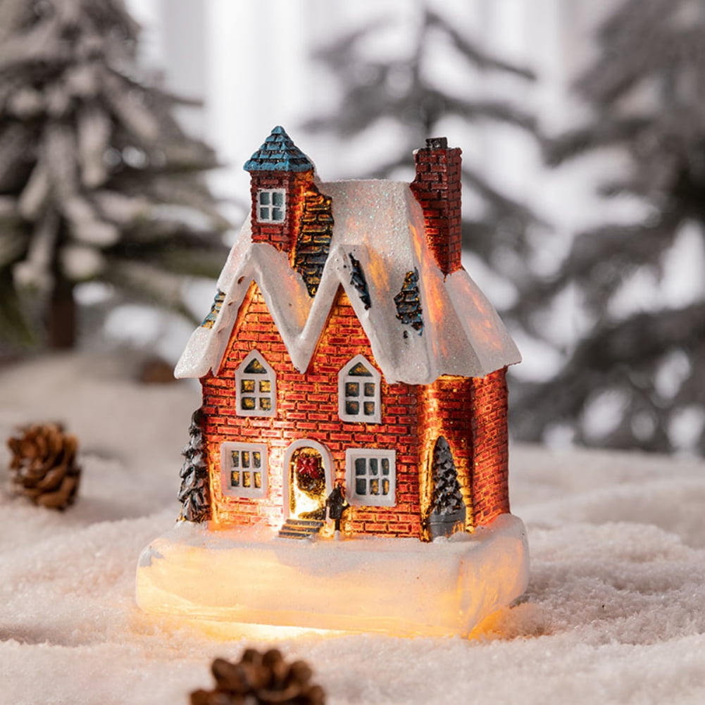 LED Lighted Christmas Village Houses