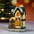 thumbnail image 1 of LED Lighted Christmas Village - Resin Mini Collectible Buildings, Handmade DIY Tabletop Decoration for Xmas Holiday, 1 of 9