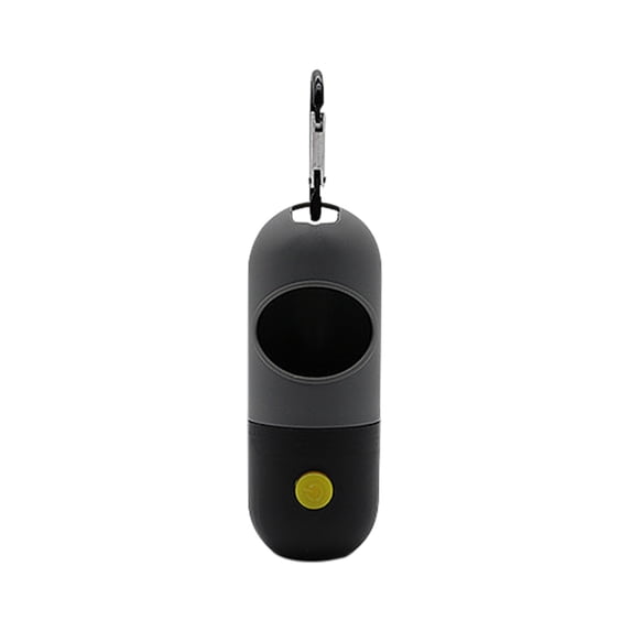 LED Lighted Compact Portable Garbage Bag Dispenser Pet Waste Pickup Tool Outdoor Travel Poop Bag Dispenser For Pet Cleaning Supplies Lightweight Waste Bag Dispenser For Walking Hiking Outdoor Use