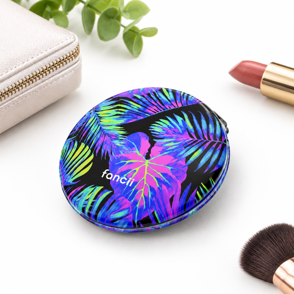 LED Lighted Compact Travel Mirror, 1x/10x Magnification, 3 Light ...