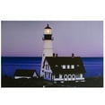 thumbnail image 1 of Northlight LED Lighted Dusk Lighthouse Seaside Scene Canvas Wall Art 15.75" x 23.75", 1 of 6
