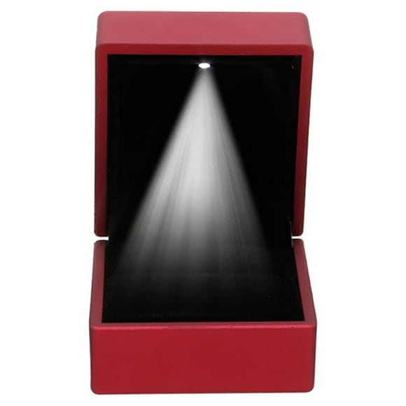 LED Lighted Earring Ring Gift Box Wedding Engagement Ring Jewelry Display