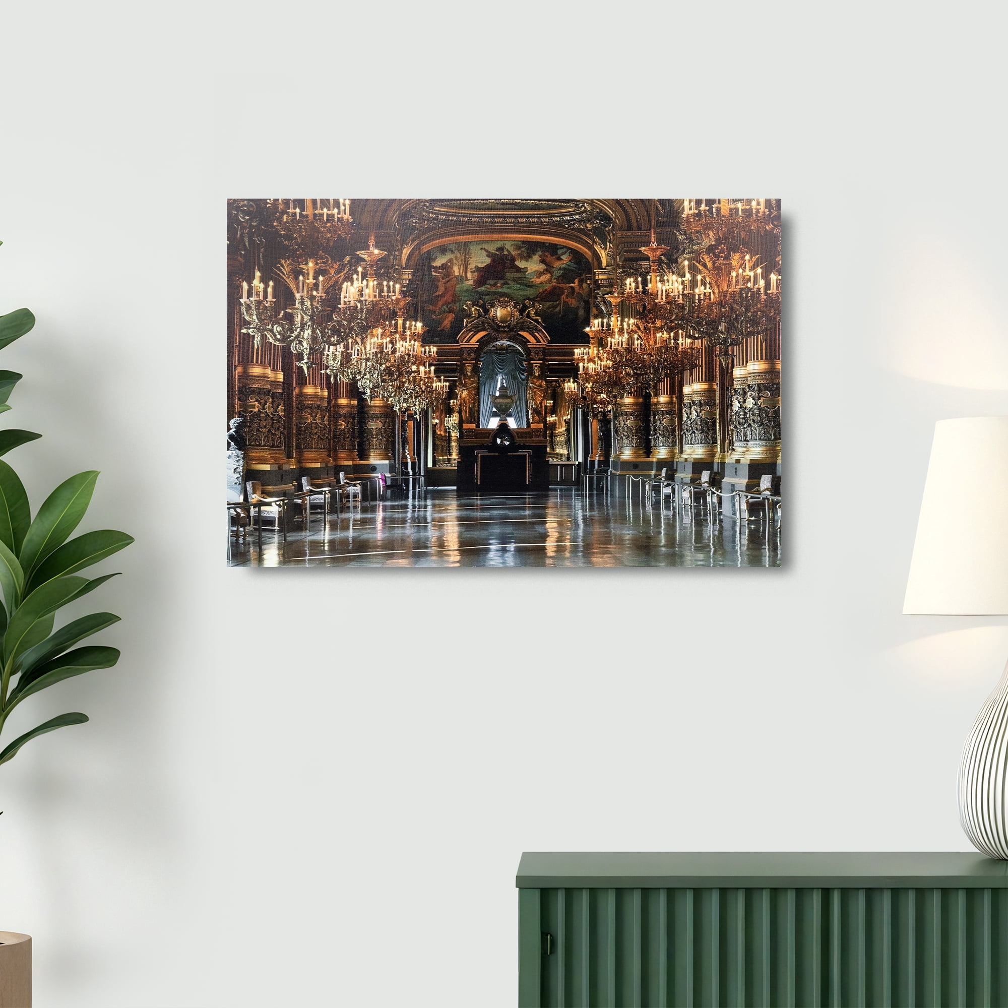 Northlight LED Lighted Grand Foyer of the Paris Opera House Canvas Wall Art - 15.75" x 23.5"
