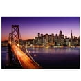 thumbnail image 1 of LED Lighted Famous San Francisco Oakland Bay Bridge Canvas Wall Art 15.75" x 23.5", 1 of 6