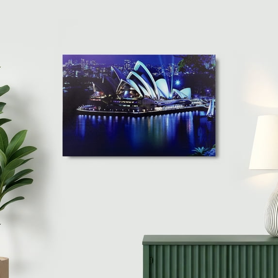 Northlight LED Lighted Famous Australia Sydney Opera House Canvas Wall Art - 15.75" x 23.5"