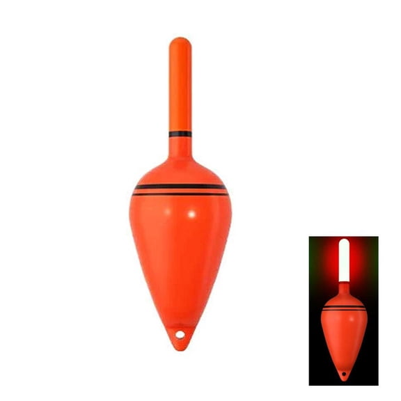 LED Lighted Fishing Bobbers, Light up Slip Bobbers Floats, LED Light Bobbers, Fishing Floats Fishing Bobbers, Saltwater Freshwater Lighted Bobbers for Night Fishing - Type B