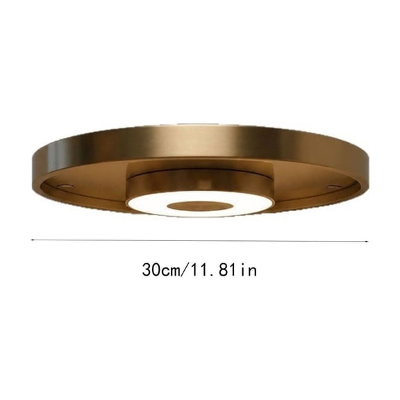 LED Lighted Floating Wall Shelf | Round Decorative Tray with Warm Glow, SpaceSaving Plant Display Stand for Living Room, Bedroom & Office Gold