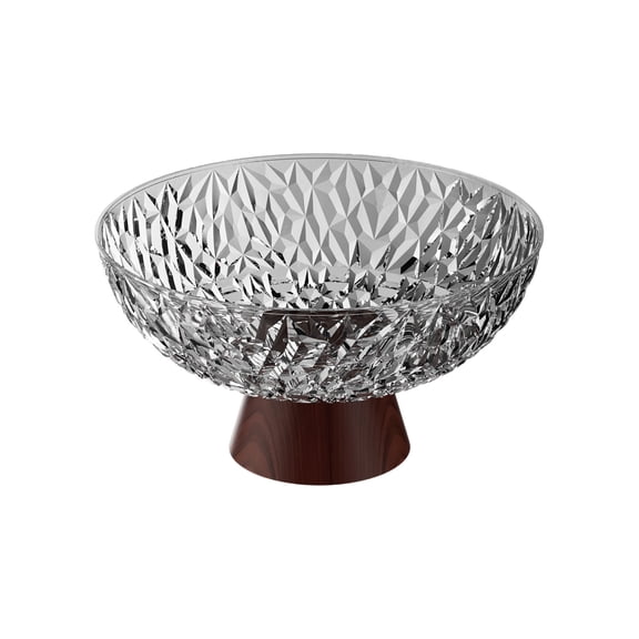 LED Lighted Fruit Platter, High-Value Glass Serving Tray for Living Room and Coffee Table, Upscale Snack and Candy Plate with Elegant Design