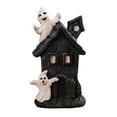 thumbnail image 1 of LED Lighted Haunted House with Ghosts Halloween Decoration Halloween Party Resin Mansion Ornament Cute Ornament Set, 1 of 8