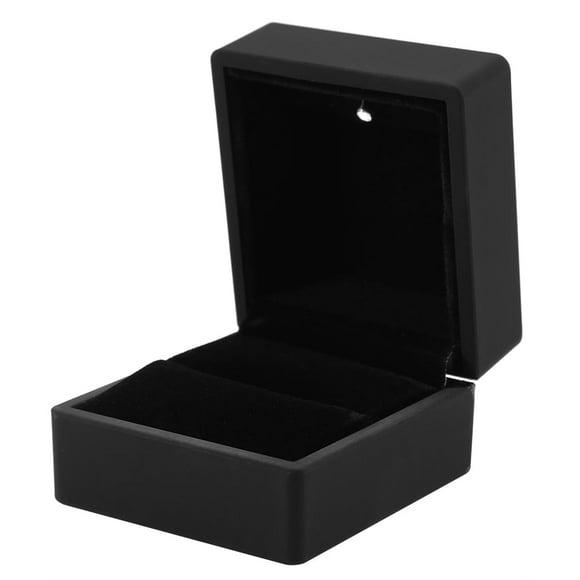 LED Lighted Jewelry Gift Box, Ring/Pendant/Bracelet/Necklace Soft Plush Tray Display Case Earring Ring Necklaces Storage Gift Box Wedding Engagement