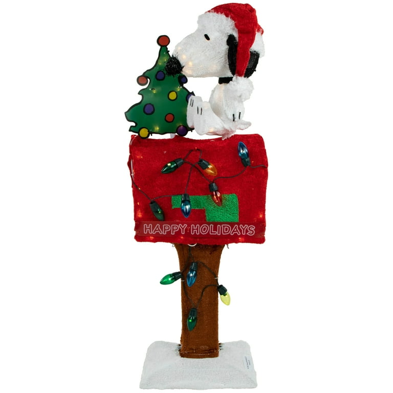 Northlight LED Lighted Peanuts Snoopy on Mailbox Outdoor