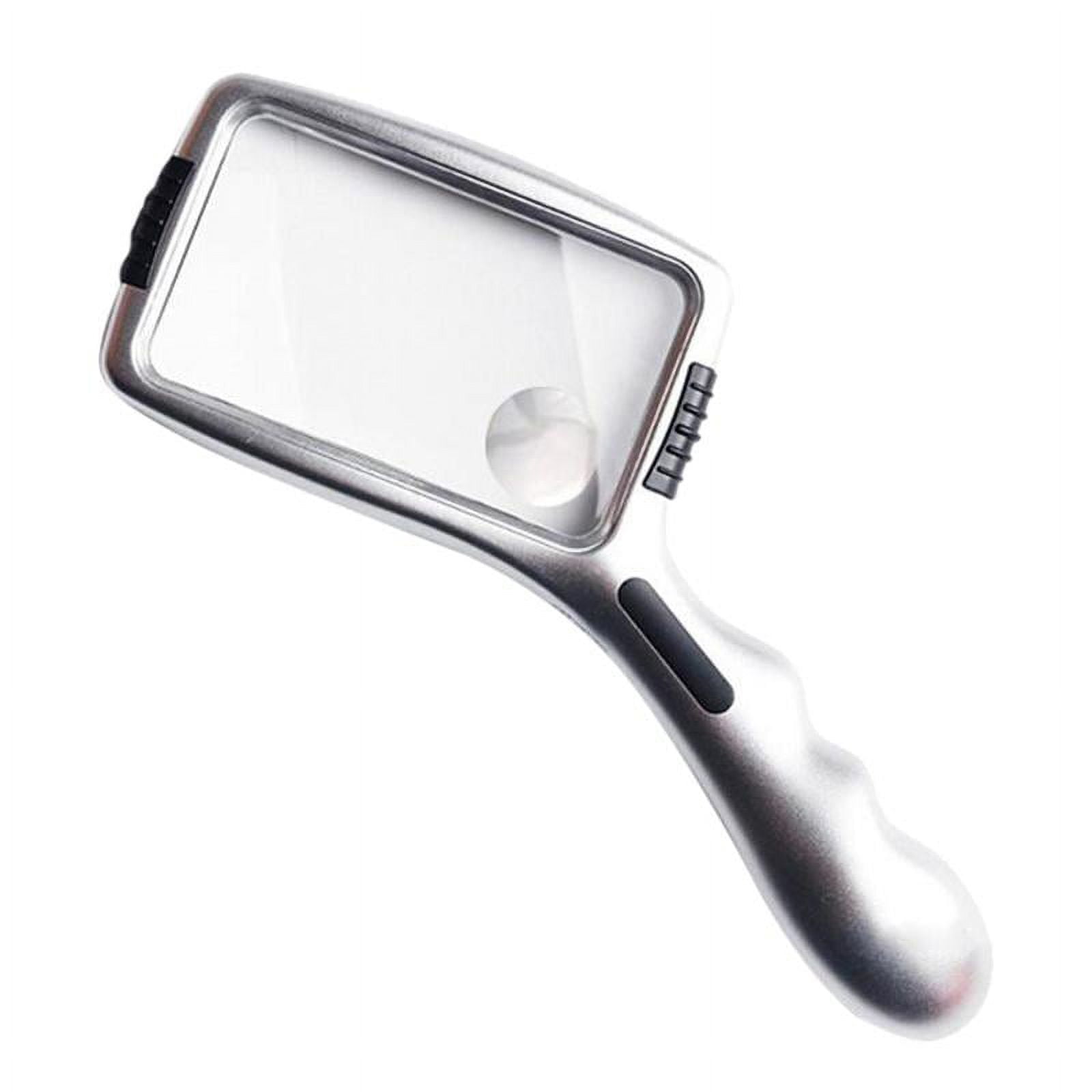 LED Lighted Reading , 3X/10X Rectangular Magnifying Glass with Dimmable