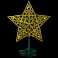 thumbnail image 1 of LED Lighted Star Christmas Tree Topper - 9.5" - Gold, 1 of 6