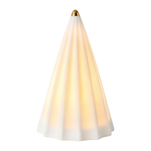 Led Panel Christmas Tree LED Lighted Tabletop Ceramic Christmas Tree, Assorted‑Style White Xmas ...