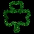 thumbnail image 1 of Northlight LED Lighted Tinsel Shamrock St. Patrick's Day Window Decoration - 25", 1 of 7