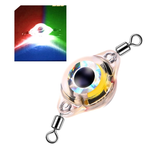 LED Lighted Trolling Fishing Lure Underwater Flasher Spoons Saltwater Halibut