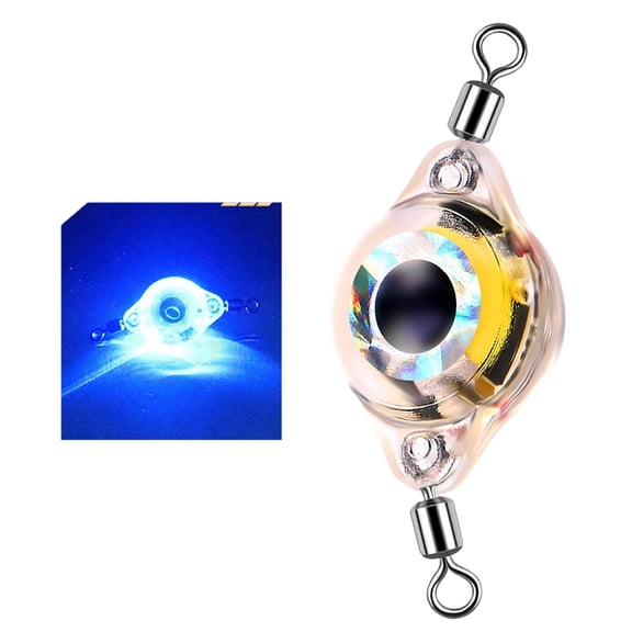 LED Lighted Trolling Fishing Lure Underwater Flasher Spoons Saltwater Halibut