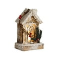thumbnail image 1 of LED Lighted Wooden Christmas Village Winter Scene,Tabletop Holiday Decor for Home Desk, Mini Christmas Cabin Decorations for Xmas Tabletop Adornments Displays, 1 of 8