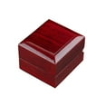 thumbnail image 1 of LED Lighted Wooden Ring Box Red, MDF+Sponge+Velvet, Multi-Purpose for Rings and Jewelry Storage, 1 of 9