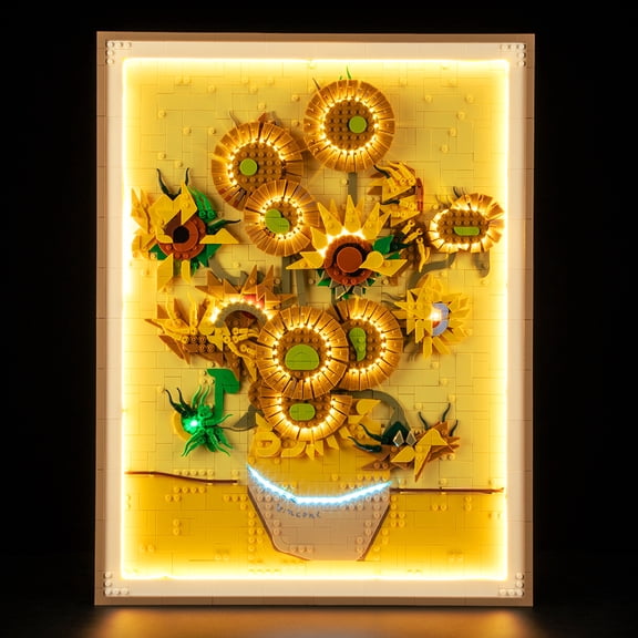 LED Lighting Compatible with LEGO Vincent Van Gogh Sunflowers, Light Kit Compatible with LEGO Sunflowers 31215, NOT Included The Model Set - JUST Lights(A-Standard Version)