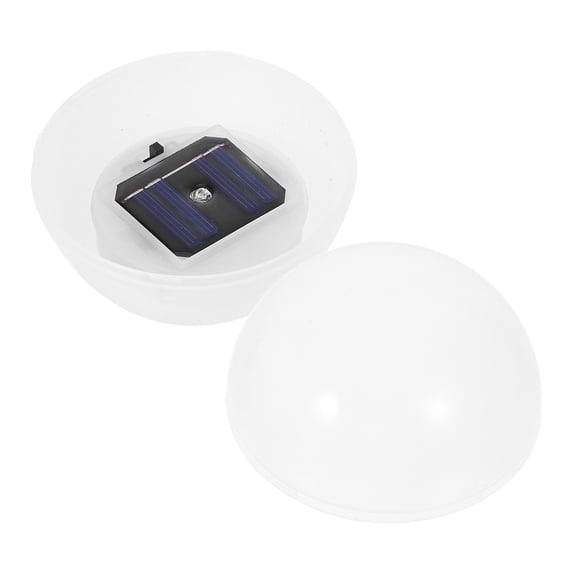 LED Lighting Floating Ball Light White Solar Pond Lights for Outdoor Use 1Pcs