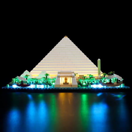 Dobegin Led Light Kit Designed for Lego Great Pyramid of Giza 21058 Architecture Landmark Collection Model Building Set - Without Legos Set (Classic Version)