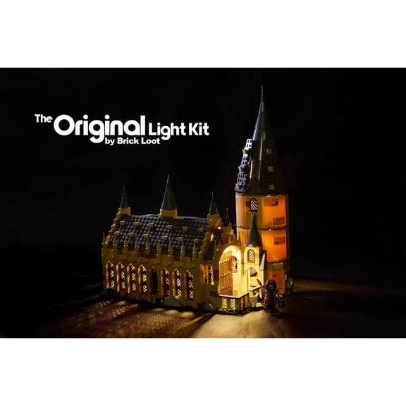 Brick Loot LED Lighting Kit for Lego Harry Potter Hogwarts Great Hall 75954 - LEGO Set NOT Included