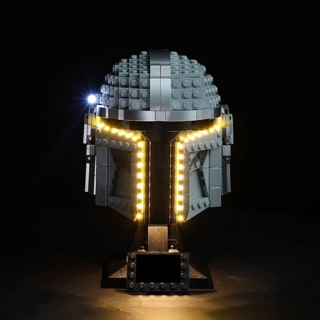 LED Lighting Kit Lights Set for Lego The Mandalorian Helmet 75328 (75328 Excluded)