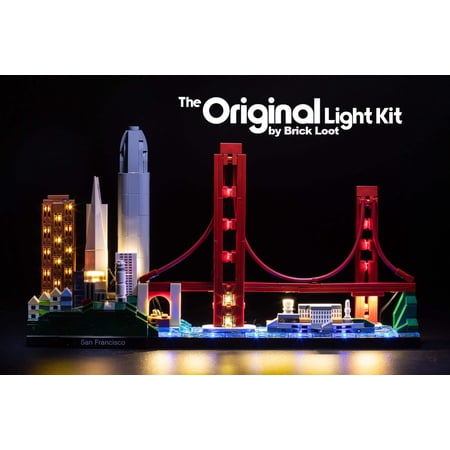 Brick Loot LED Lighting Kit for LEGO San Francisco Skyline 21043 (Light Kit Only, LEGO Set Not Included)